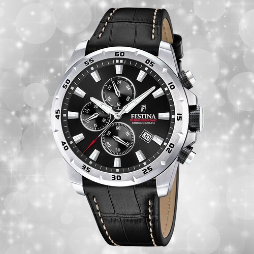Festina herrenuhr leder - herrenuhr,