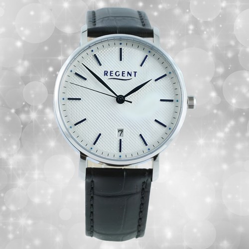 Armbanduhr leder schwarz - leder,