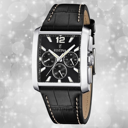 Festina herrenuhr leder - festina,