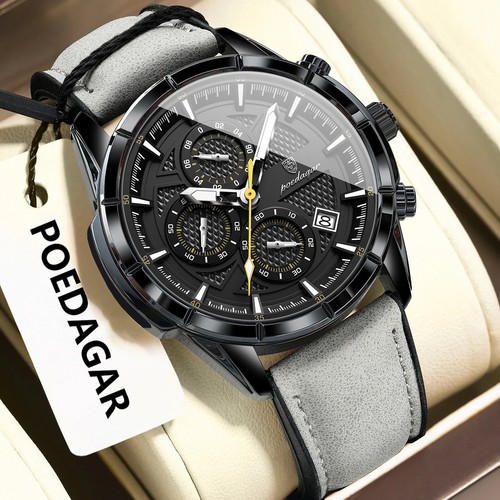 Poedagar herrenuhr quarz leder - poedagar,
