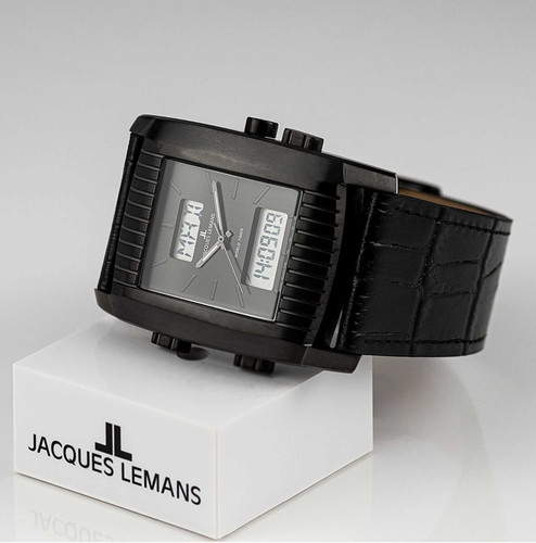 Jacques lemans world timer - lemans,