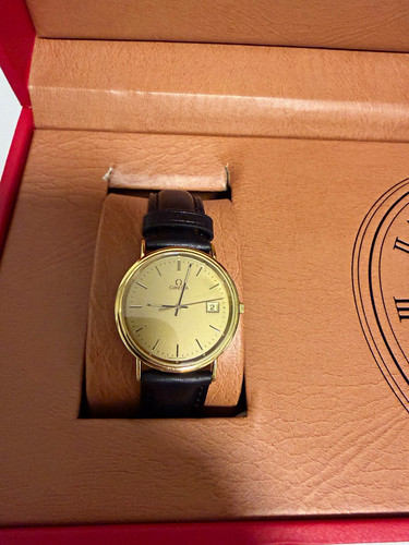 Omega herren quarz - quarz, 18k/750